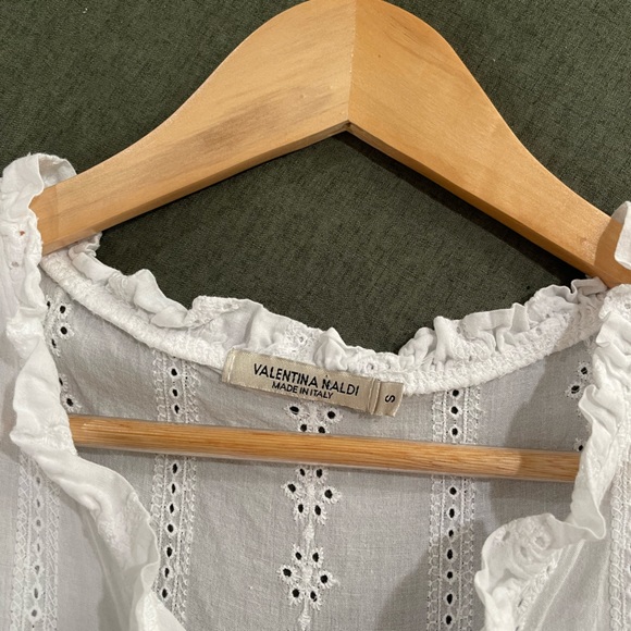 Valentina Naldi White Eyelet Top - Picture 5 of 5